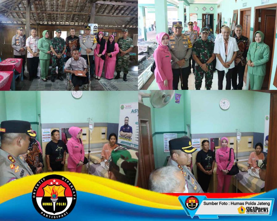 Polres Wonogiri Besuk Anggota KPPS yang Sakit Dan Takziah Anggota KPPS yang Meninggal Pasca Pemilu