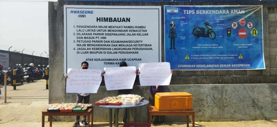 PT HWI Jepara Hentikan Aktivitas Jualan Pedagang UMKM Desa Gemulung di Area HWI Mart 2