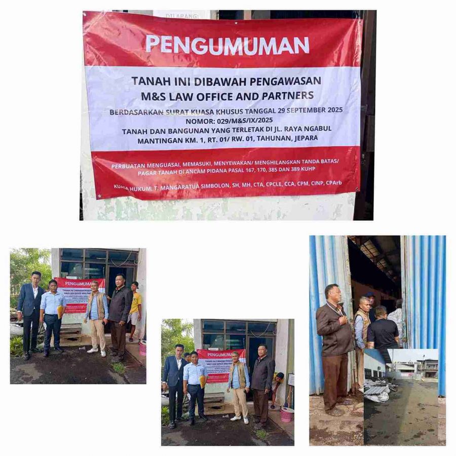 PT. San Sheng Wood Terancam Diusir dari Gudang di Ngabul, M&S Law Office Ambil Alih Pengawasan