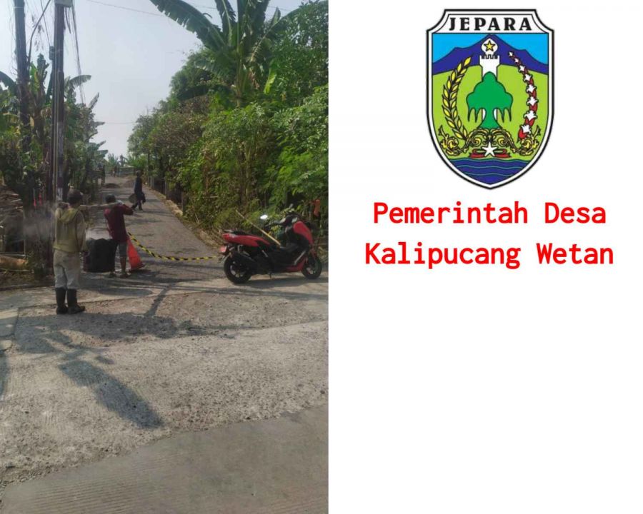 PT. Sumber Kembang Transport Bantu Pengaspalan di Desa Kalipucang Wetan