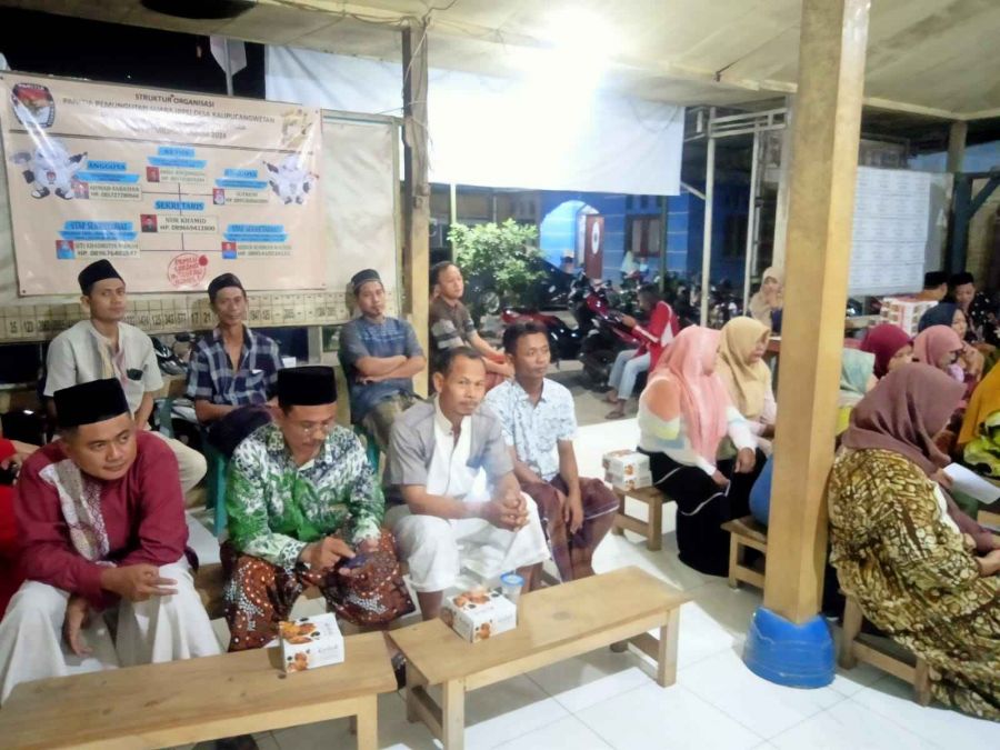 Rapat di Balai Desa Kalipucang Wetan Terkait NIB PTSL Berlangsung Lancar