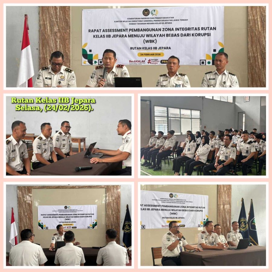 Rutan Jepara Gelar Rapat Assessment Pembangunan Zona Integritas Menuju WBK 2026