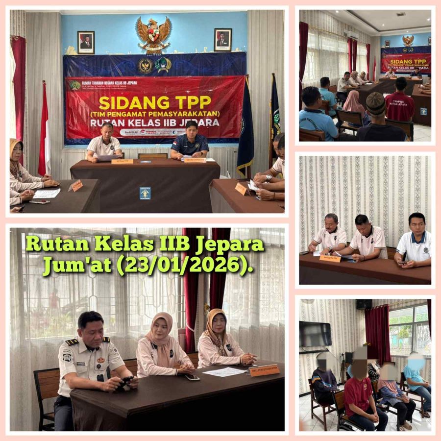Rutan Jepara Gelar Sidang TPP, Perkuat Akuntabilitas Pembinaan Warga Binaan