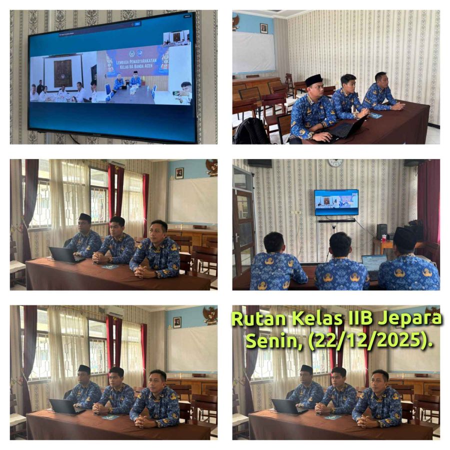 Rutan Jepara Ikuti Zoom Meeting Evaluasi dan Pembinaan Pengadaan BAMA TA 2026