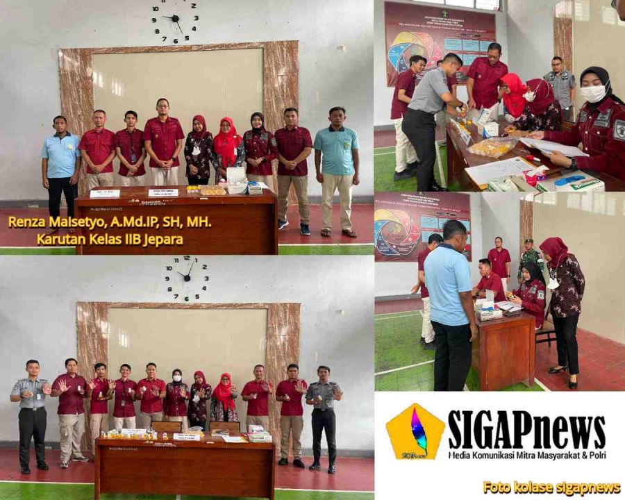 Rutan Jepara Lakukan Tes Urin kepada Pegawai dan Warga Binaan untuk Antisipasi Peredaran Narkoba