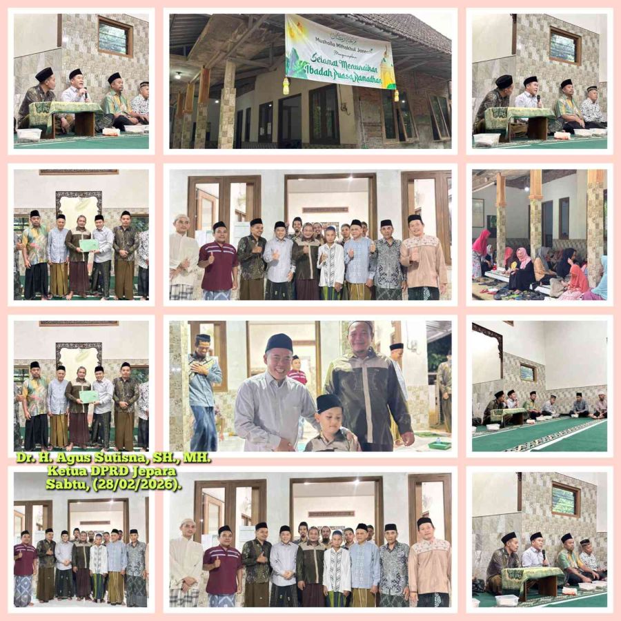 Safari Ramadhan, Ketua DPRD Jepara Serahkan Bantuan dan Sampaikan Tausiyah