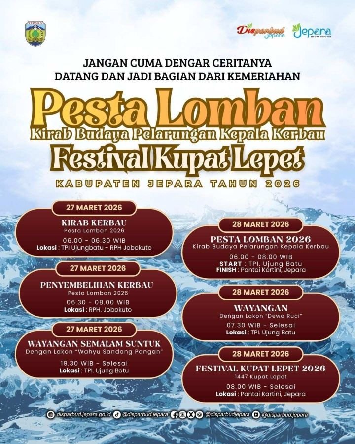 Pesta Lomban dan Festival Kupat Lepet Kabupaten Jepara Tahun 2026