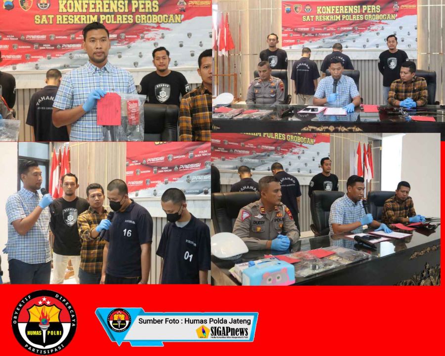 Sat Reskrim Polres Grobogan Amankan Pelaku Praktek Prostitusi Online