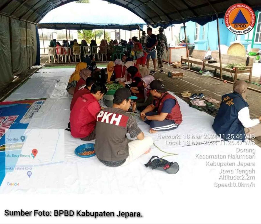 Sebanyak 442 Jiwa Mengungsi Imbas Banjir Kabupaten Jepara
