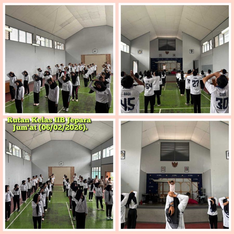 Pegawai dan Peserta Magang Rutan Jepara Gelar Senam Bersama