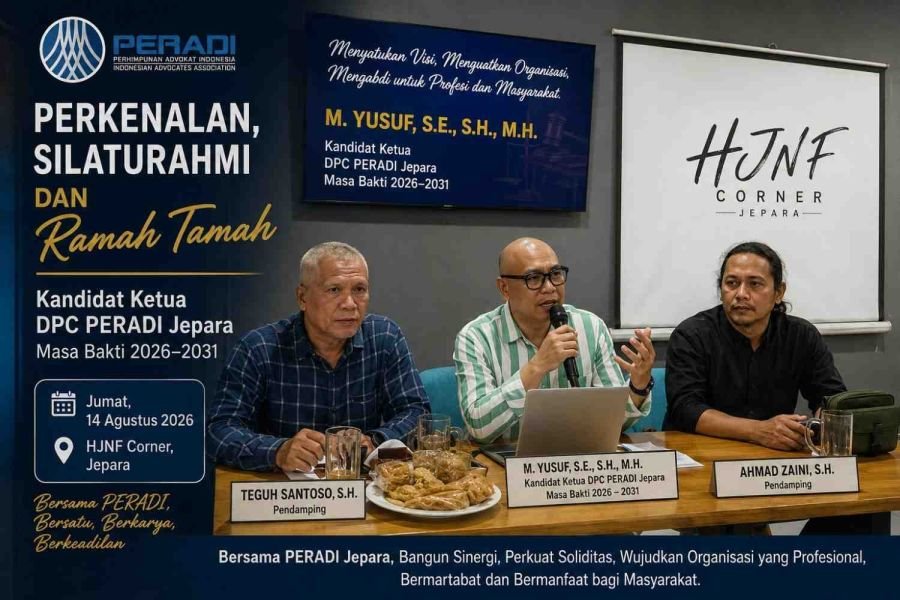 Siap Wujudkan Visi dan Misi Sebagai Calon Ketua DPC PERADI Jepara Tahun 2026-2031
