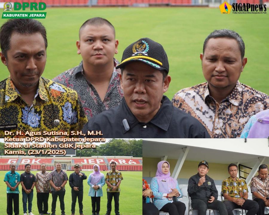 Sidak Stadion GBK Jepara, Ketua DPRD Evaluasi Sarpras dan Manajemen