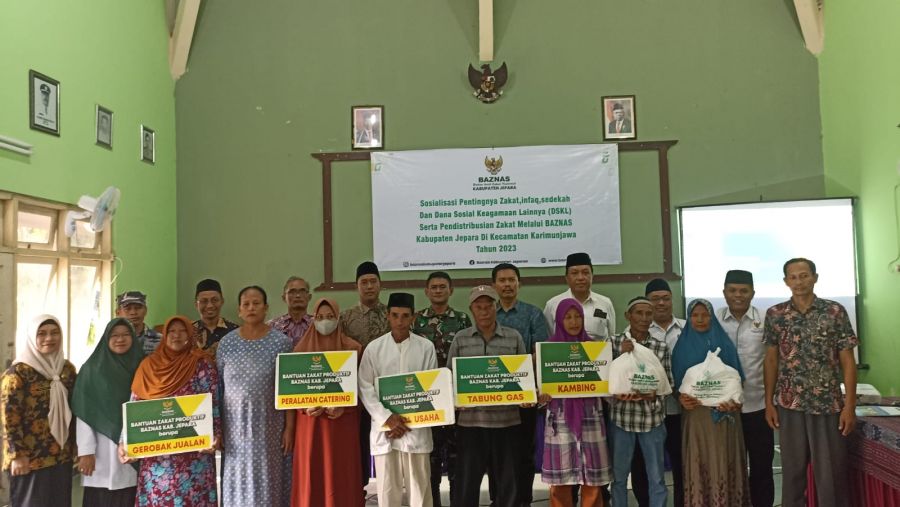 Sosialisasi DSKL dan Distribusi Zakat di Karimunjawa Tahun 2023 oleh Baznas Jepara