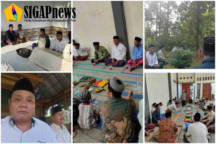 Sukambali Petinggi Desa Kecapi Giat Ziarah di Bulan Ramadan Bersama Pengurus Jam'iyyah   