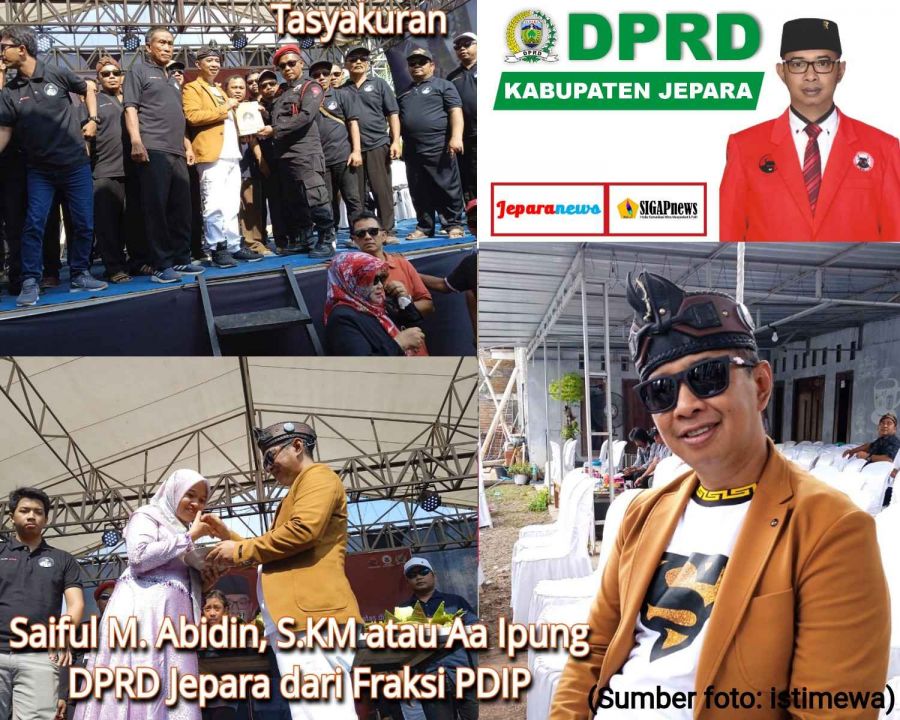 Tasyakuran Saiful M. Abidin atau Aa Ipung yang Terpilih Kembali Menjadi DPRD Jepara dari Dapil 5