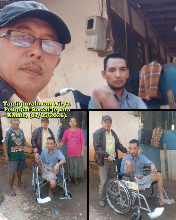 Taufiqurrahman Wirya Kembali Bantu Warga Desa Ngabul Terima Bantuan Kursi Roda dari BAZNAS Jepara 