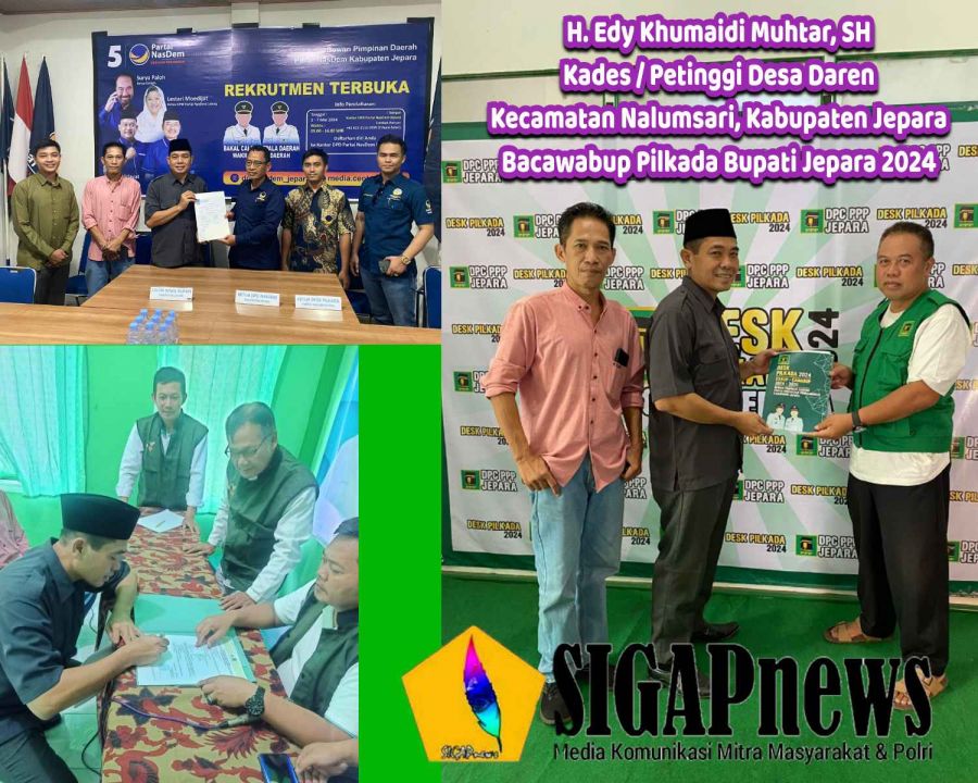 Tiga Parpol Besar Terima Pengembalian Berkas Pendaftaran H. Edy Khumaidi Muhtar, SH