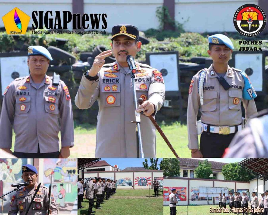 Tingkatkan Keterampilan, Polres Jepara Gelar Latihan Menembak