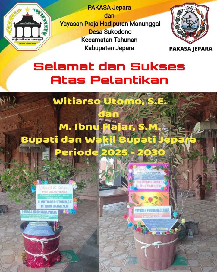 Unik dan Penuh Filosofi, Bukan Karangan Bunga tapi Pot Bibit Pohon Buat Mas Wiwit dan Gus Hajar