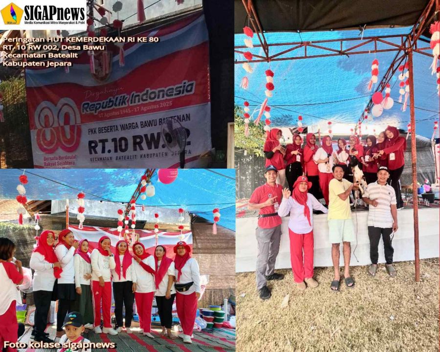 Warga RT 10 RW 02 Desa Bawu, Rayakan Dirgahayu HUT Kemerdekaan RI ke 80 dengan Berbagai Lomba