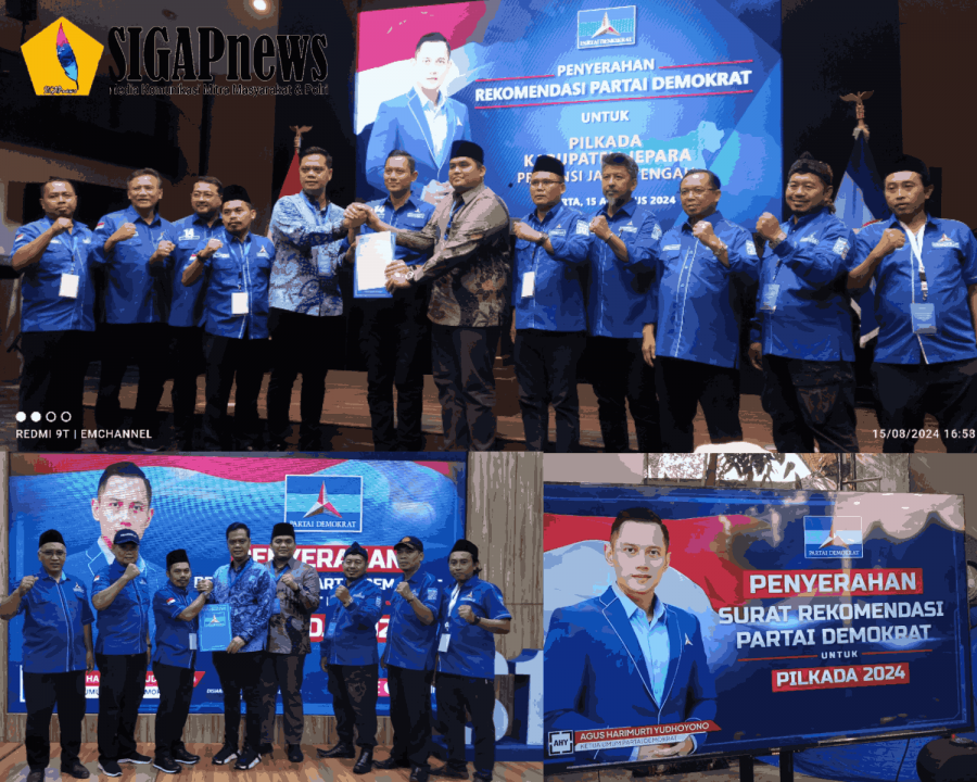 Witiarso Utomo dan Gus Hajar Resmi Kantongi Rekomendasi Pilkada Jepara 2024 dari Partai Demokrat