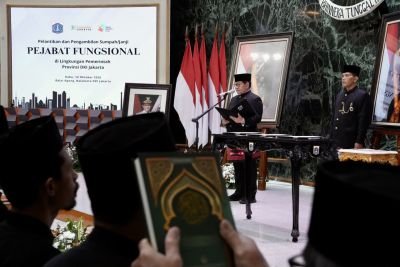 Gubernur Pramono Lantik 368 Pejabat Fungsional, Tekankan Penguatan Kompetensi dan Pelayanan Publik