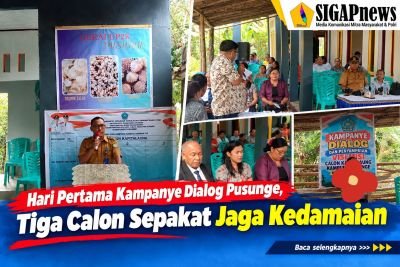 Hari Pertama Kampanye Dialog Pusunge, Tiga Calon Sepakat Jaga Kedamaian