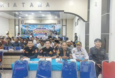 Pimpinan Senkom Sergai Dukung Deklarasi Tolak Narkoba di Polres Sergai