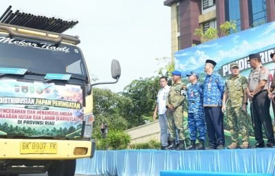 Polda Riau Pasang 260 Plang Karhutla di 12 Kabupaten, Sudah Ada 65 Jadi Tersangka
