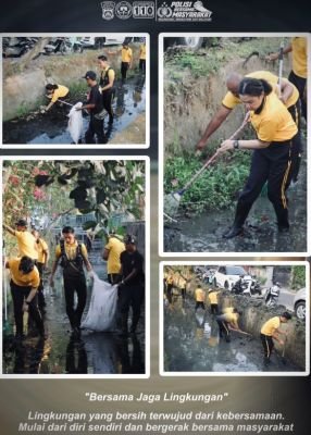 Polres Jembrana Gelar Olahraga Bersama & Aksi Green Policing di Lapangan Dauhwaru