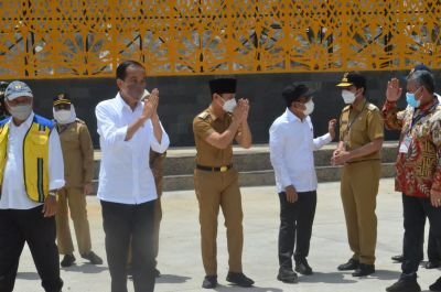 Presiden RI Joko Widodo Resmikan Bendungan Tugu Trenggalek Jawa Timur